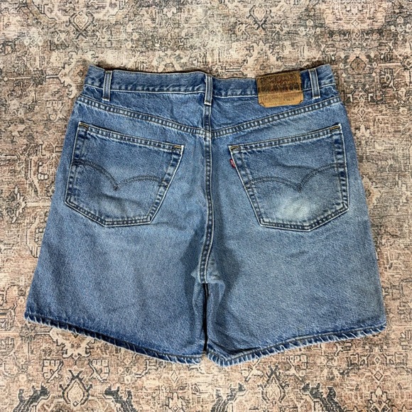 Levi's Other - Vintage 90s Levis 550 Jorts Size 38 Blue Relaxed Fit